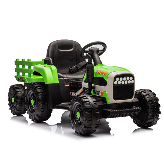 Electric Adventure Tractor with Trailer for Kids