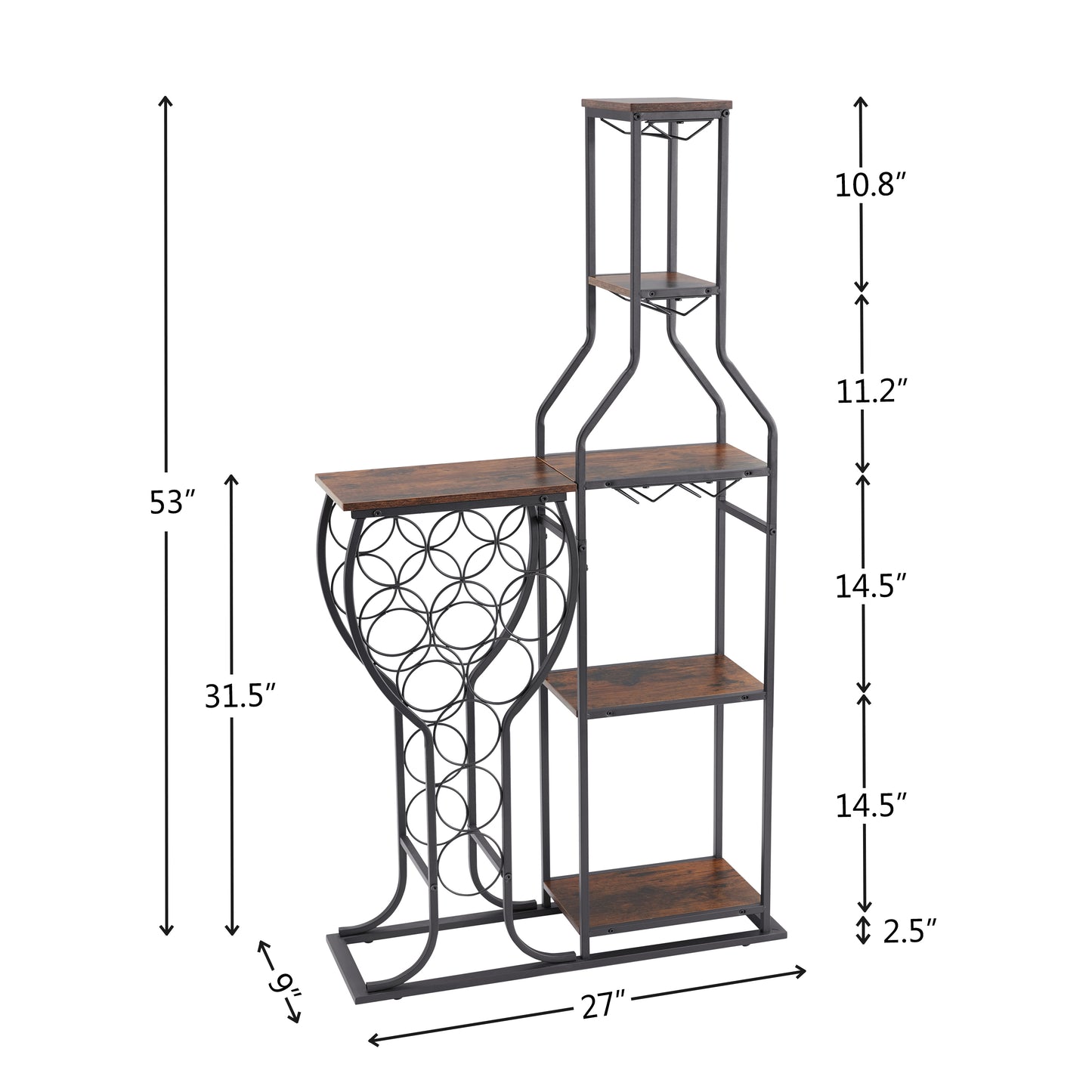 Chic Wine & Glass Storage Rack