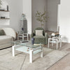 Chic Glass Side Tables Set