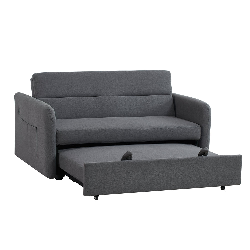 Cozy Twin Grey Sofa Bed