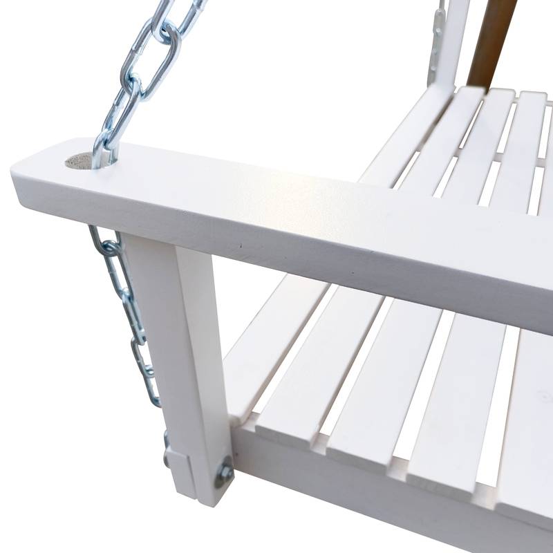 Cozy Hanging Porch Swing with Armrests