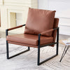 Chic Leather Armchair Duo