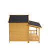 Cozy Cabin Dog House with Porch