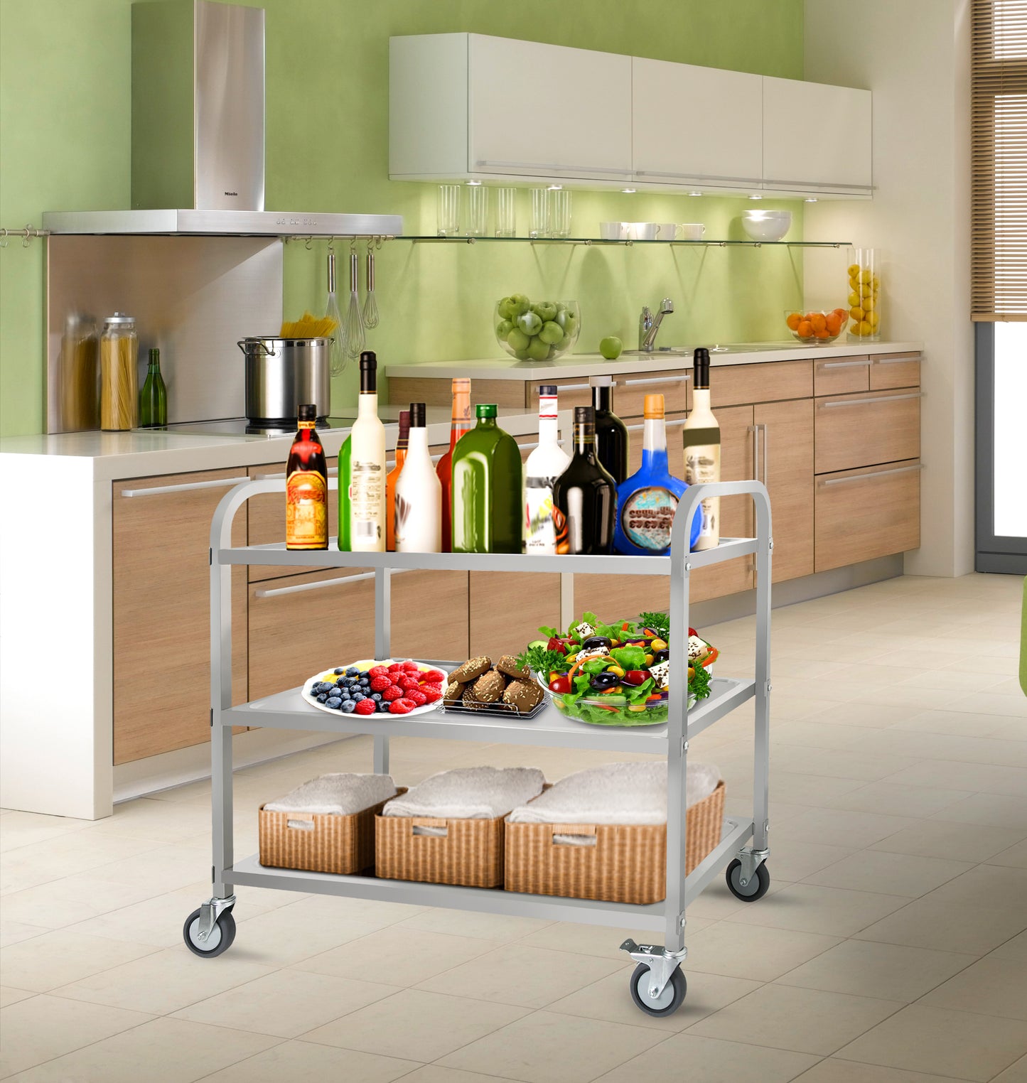 Versatile Rolling Kitchen Cart