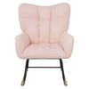Cozy Pink Teddy Rocker