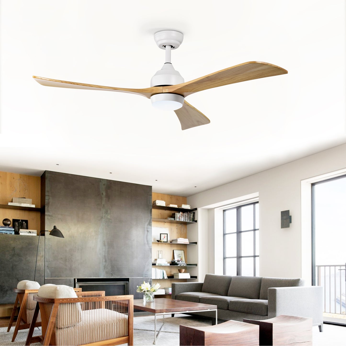 Cozy Breeze Ceiling Fan with Lights & Remote