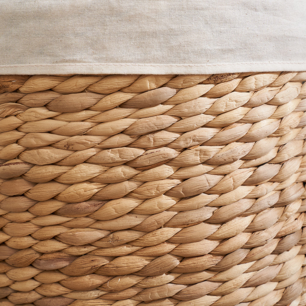 Chic Woven Laundry Basket with Lid