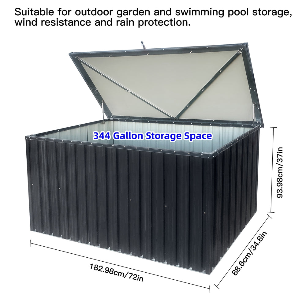 Sturdy Outdoor Metal Storage Box