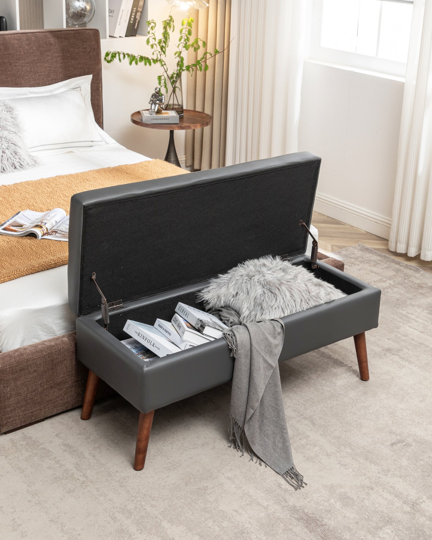 Cozy Storage Ottoman Bench