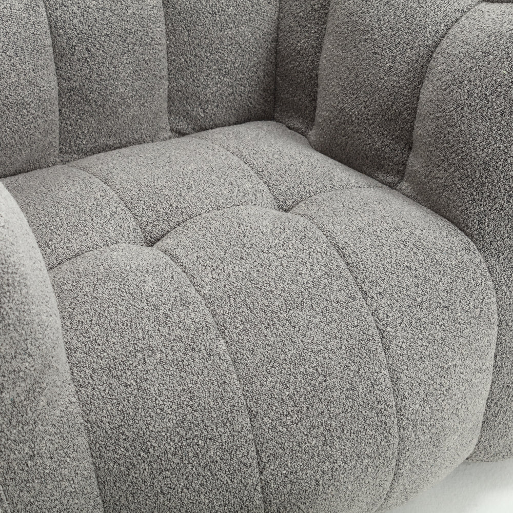 Cozy Square Bean Bag Lounge Chair with Footstool