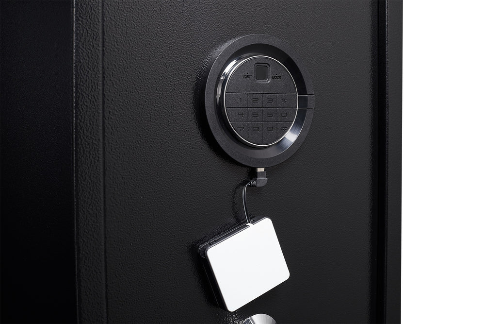 Secure Steel Gun Vault with Smart Lock & Alarm