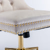 Golden Velvet Glam Office Chair