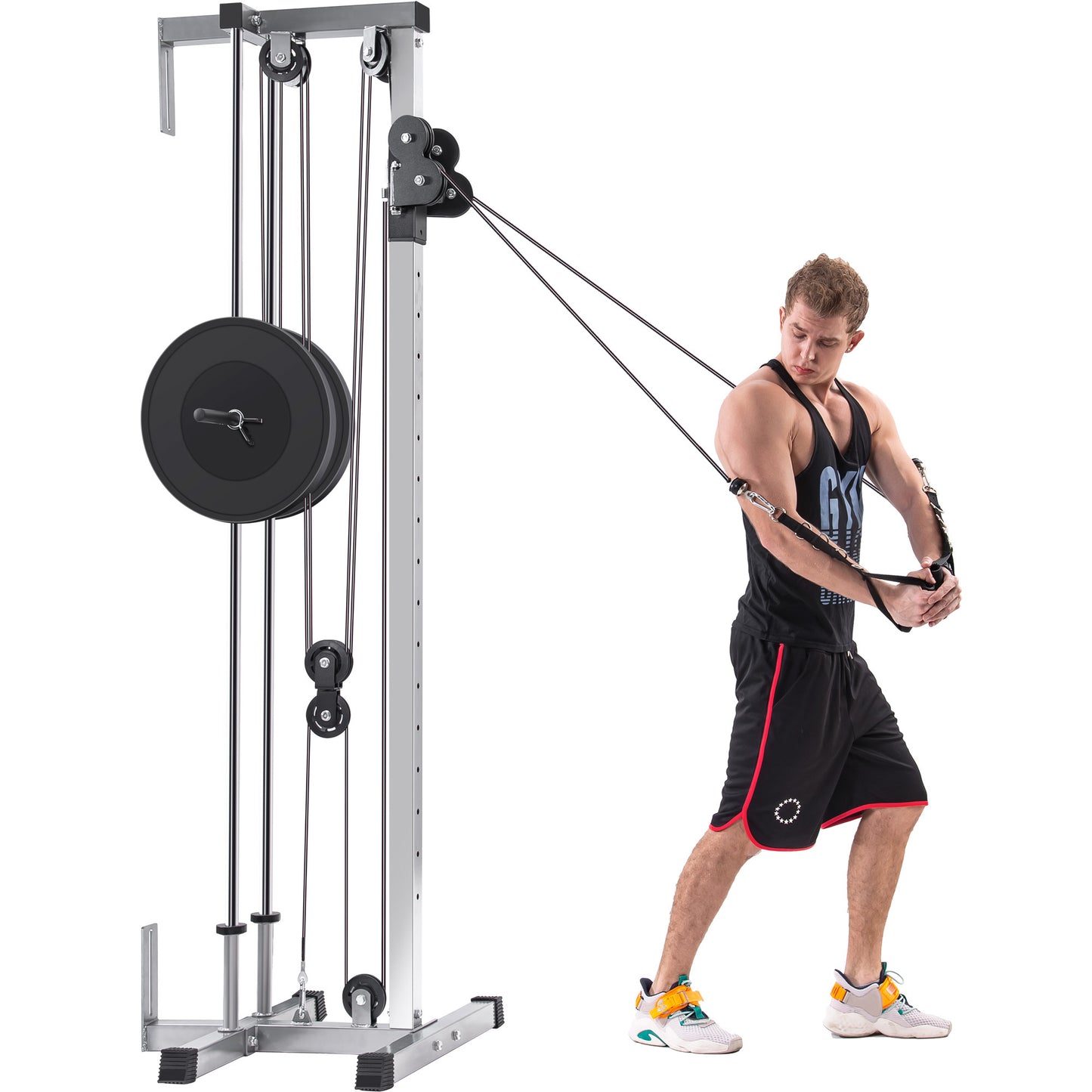 Silver Home Gym Lat Pulldown Trainer