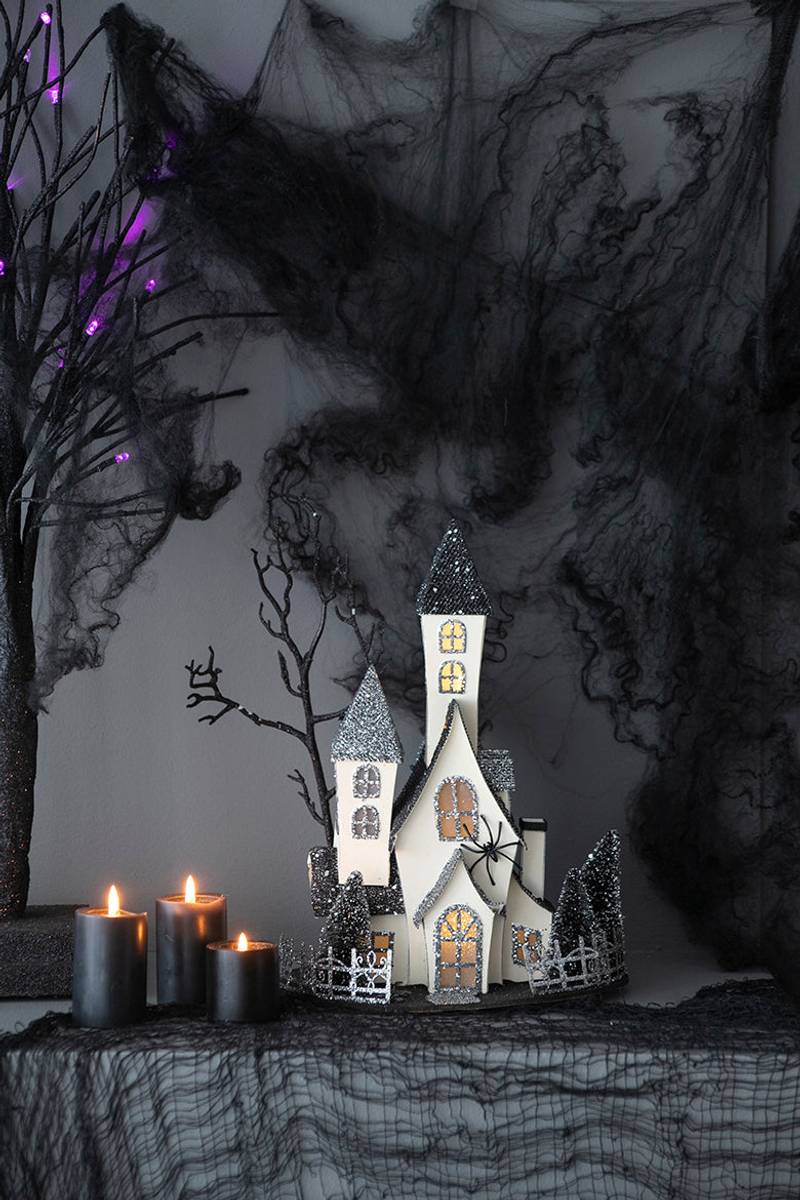 Boo-tiful Battery-Powered Haunted House Decoration