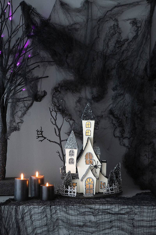 Boo-tiful Battery-Powered Haunted House Decoration