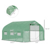 EcoGrow Walk-In Tunnel Greenhouse with Zippered Door & Ventilated Windows