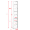 Slim Media Tower - Tall Storage for CDs, DVDs & Books