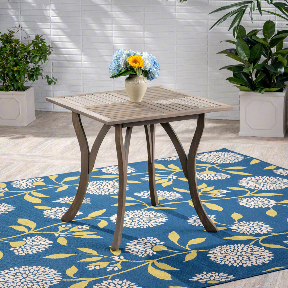 Chic Square Wood Table