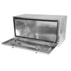 Sturdy Black Aluminum Underbody Tool Box with Locking T-Handled Latch