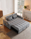 Versatile Velvet Sofa Bed with USB Charging & Adjustable Backrest