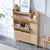 Stylish Rattan Shoe Storage