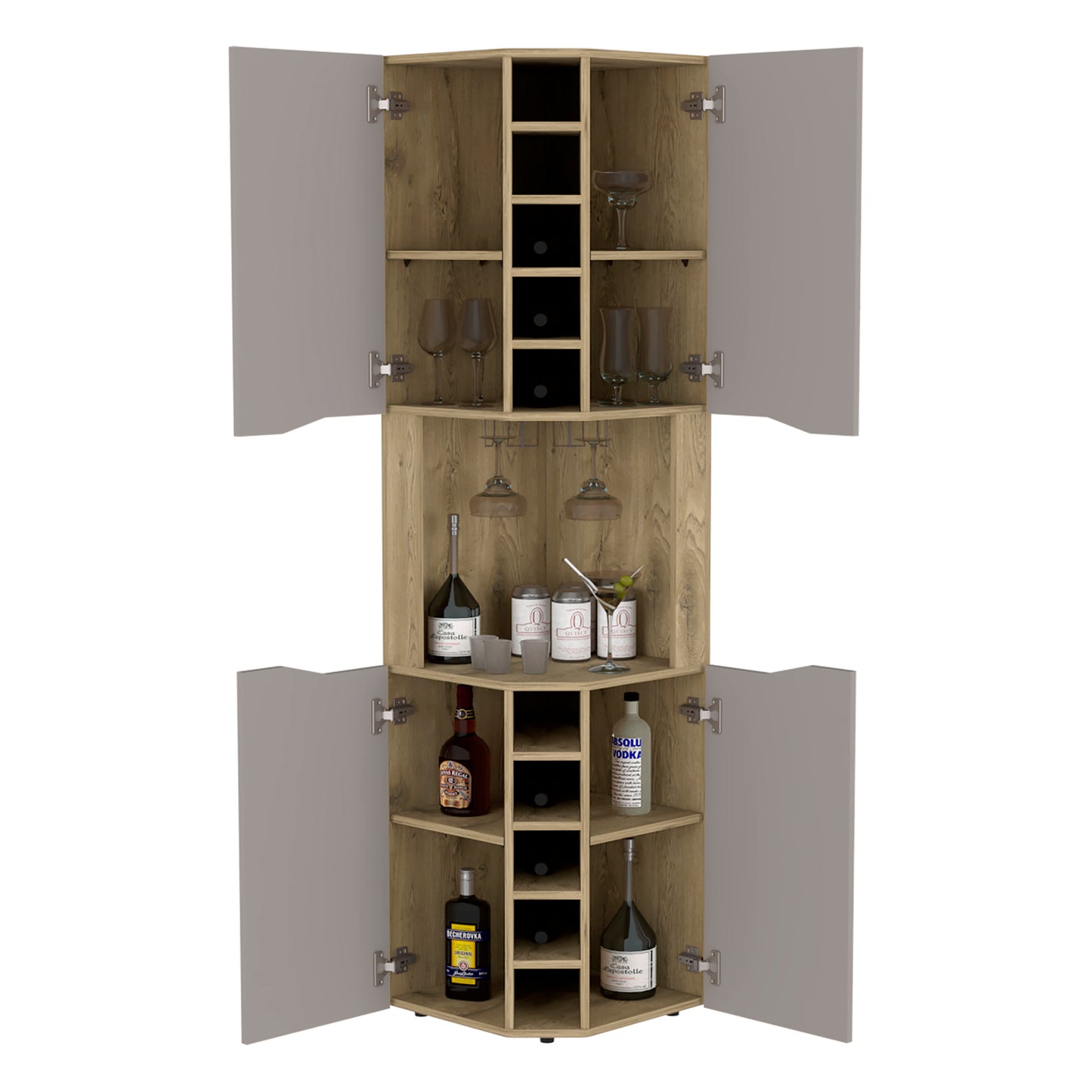 Chic Corner Wine Cabinet