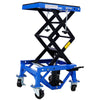 Blue Hydraulic Motorcycle Scissor Lift Jack