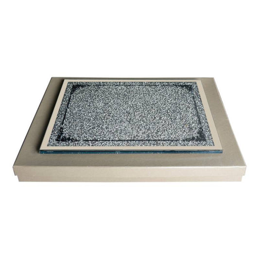 Elegant Glass Serving Tray Gift Set