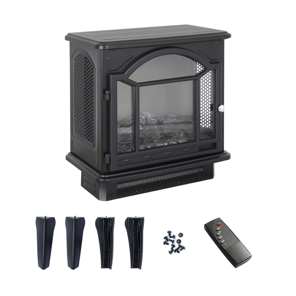 Cozy Glow 3D Electric Infrared Fireplace with Remote