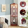 Charming Light-Up Corner Curio Cabinet