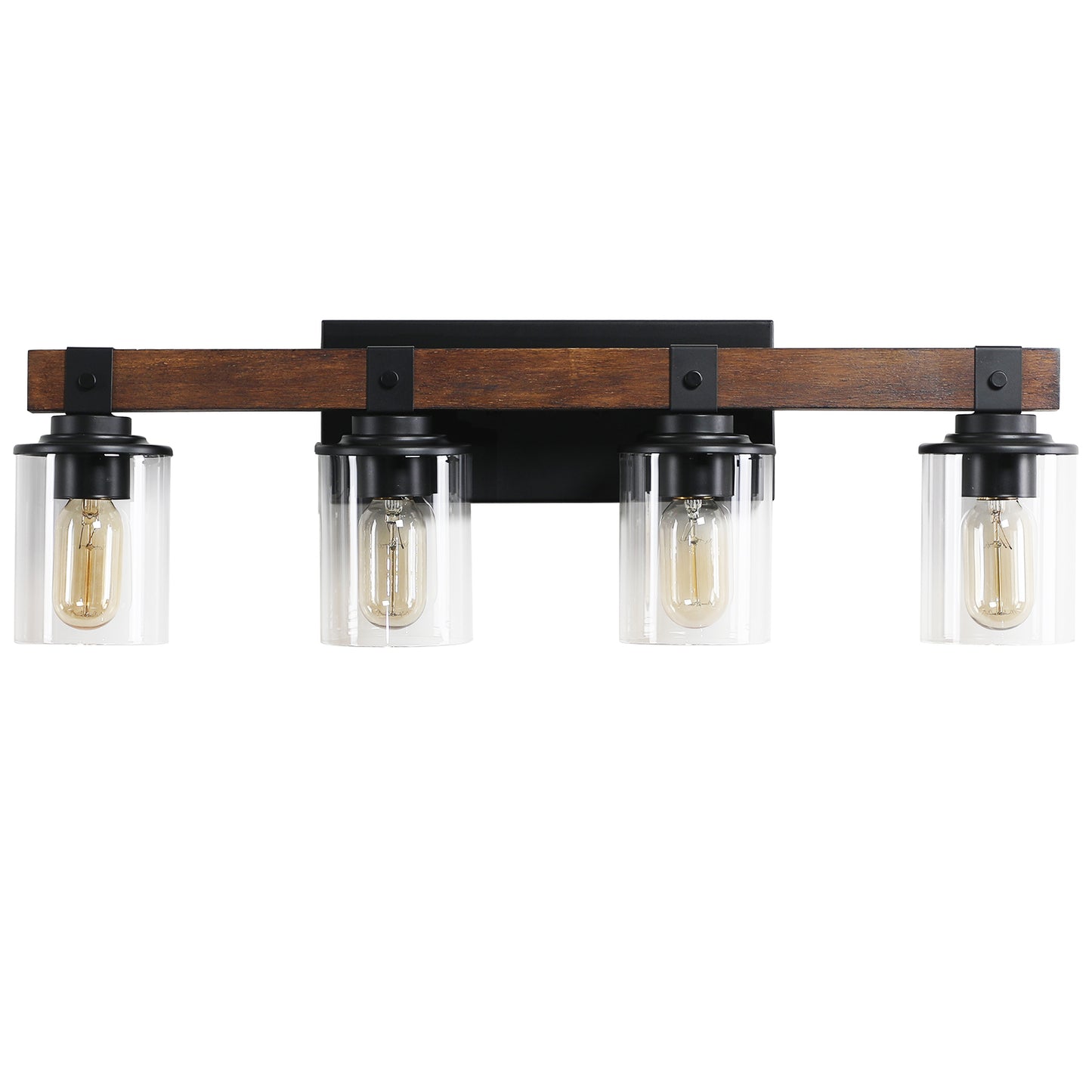 Rustic Farmhouse 4-Light Vanity Sconce