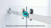 Sleek Matte Black Frameless Sliding Shower Door