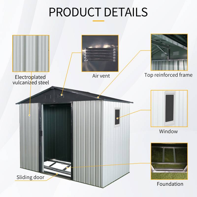 Stylish Outdoor Storage Shed with Window