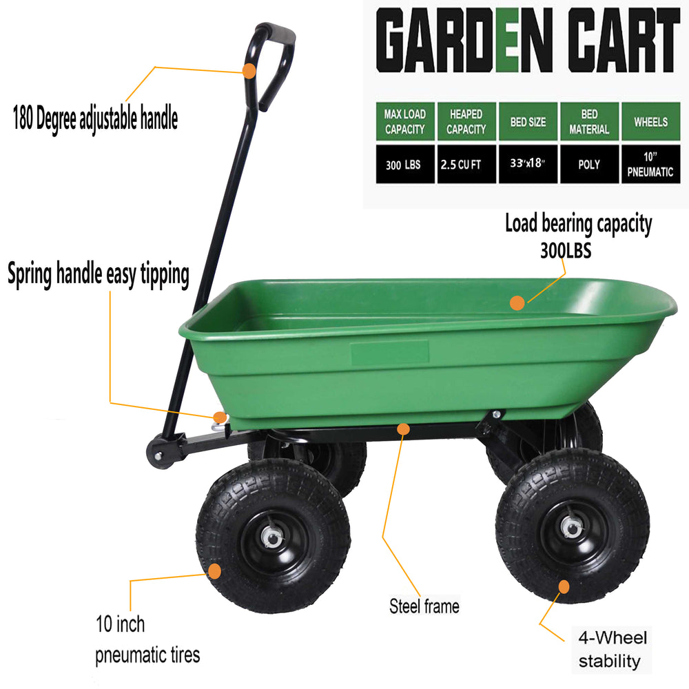 Green Glide Garden Dump Truck