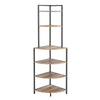 Rustic Corner Bookcase - Stylish Storage for Any Space