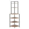 Rustic Corner Bookcase - Stylish Storage for Any Space