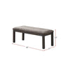 Cozy Grey Wooden Bench