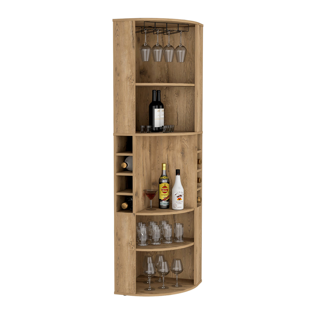 Stylish Oban Corner Bar Cabinet with Ample Storage