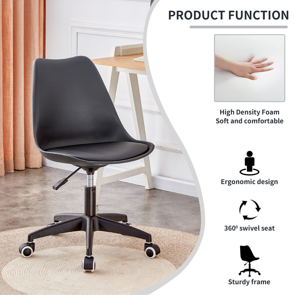 Versatile Swivel Black Office Chair