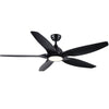 Sleek LED Ceiling Fan with Black Blades