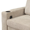 Cozy L-Shaped Sofa with Storage, Cup Holders, and USB Ports - Beige