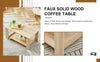 Chic Log-Inspired Double Layer Coffee Table