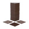 Versatile Interlocking Deck Tiles - Weatherproof Brown Patio Flooring