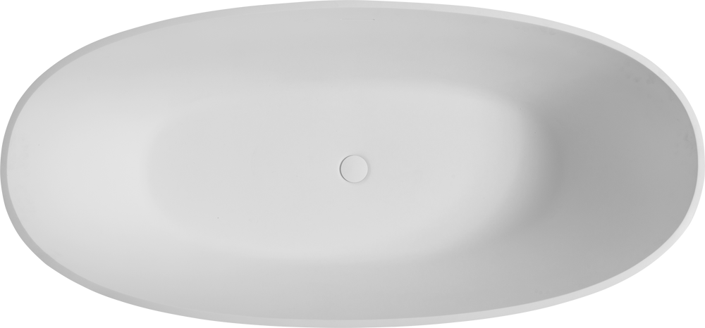 Luxury Matte White Freestanding Soaking Tub