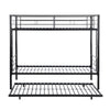 Black Metal Bunk Bed with Trundle Delight