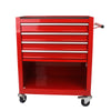 Rolling Red Tool Cart with Four Drawers