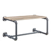 Brantley Oak & Gray Wall Rack