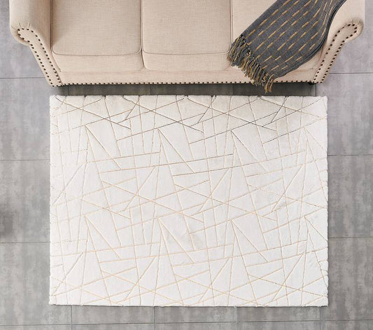 Gilded Chic Faux Fur Rug