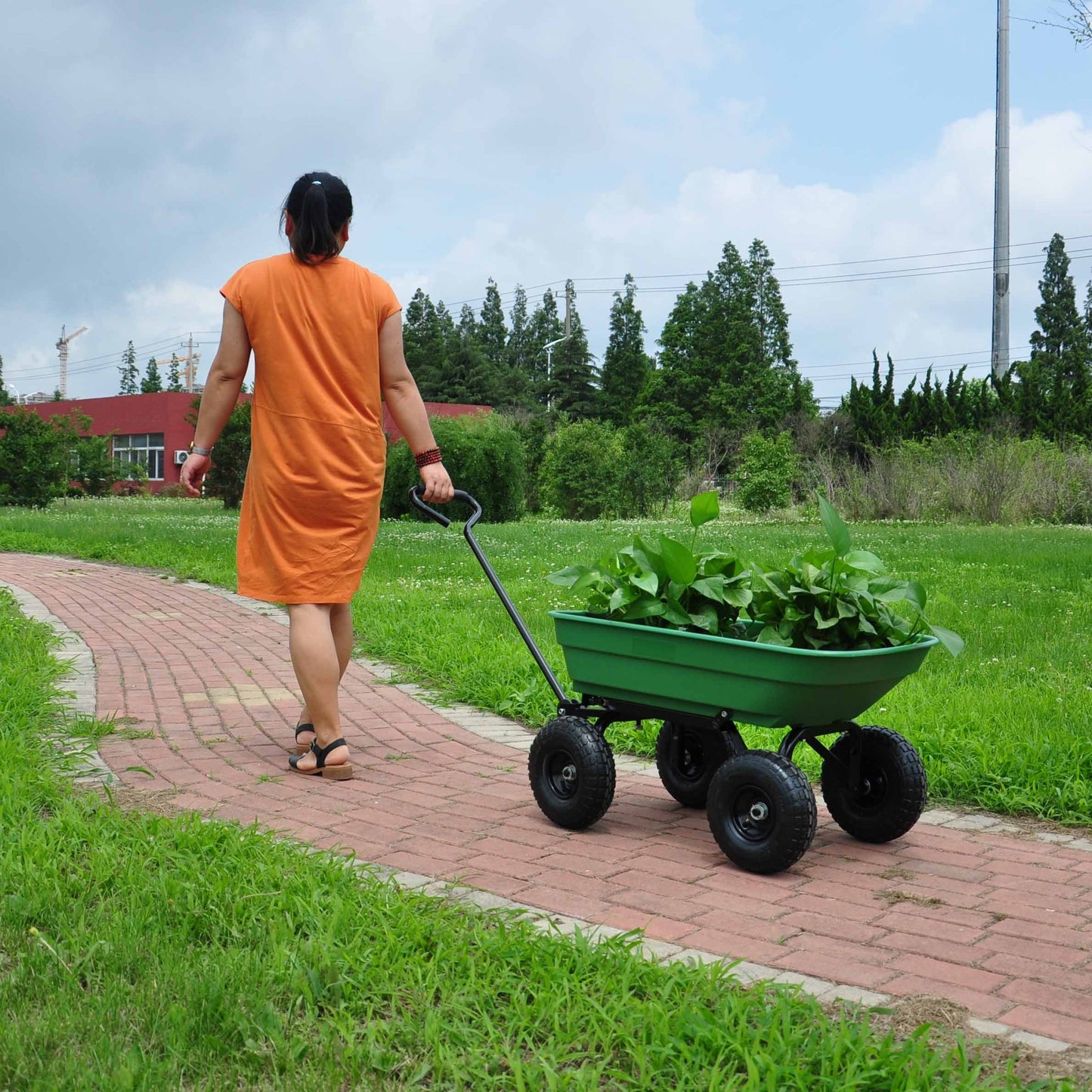 Green Glide Garden Dump Truck