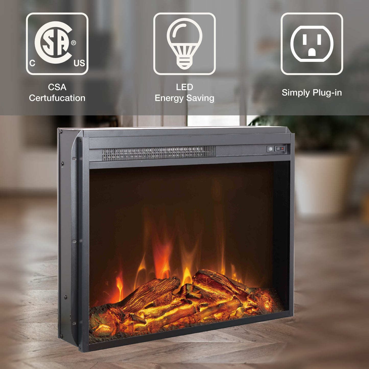 Cozy Glow Electric Fireplace Insert